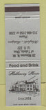 Matchbook Cover - Hathaway House Blissfield MI #1