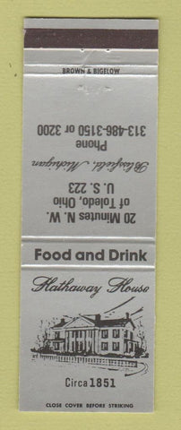 Matchbook Cover - Hathaway House Blissfield MI #2