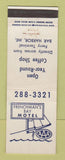 Matchbook Cover - Frenchman's Bay Motel Bar Harbor ME