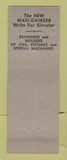 Matchbook Cover - Wilson Machine Products Detroit MI