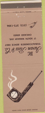 Matchbook Cover - Iwan Ries  and  Co Tobacco Chicago IL 30 Strike