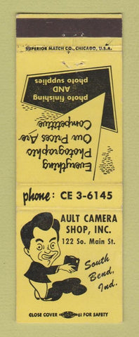 Matchbook Cover - Ault Camera Shop South Bend IN