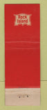 Matchbook Cover - Rock Island Railroad
