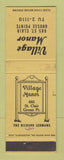 Matchbook Cover - Village Manor Grosse Pointe MI WEAR
