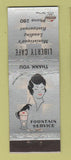 Matchbook Cover - Liberty Cafe Ministique MI girlie WEAR