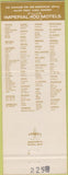 Matchbook Cover - Imperial 400 Motels Rosemont IL Cicago O'Hare 30 Strike