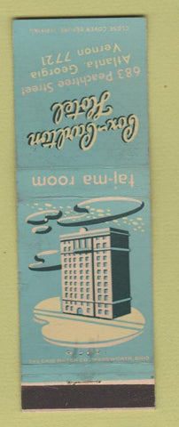 Matchbook Cover - Cox Carlton Hotel Atlanta GA #2