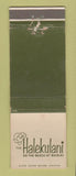 Matchbook Cover - The Halekulani Waikiki Hawaii WEAR