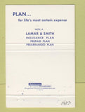 Matchbook Cover - Lamar & Smith Funeral Home Dallas TX 40 Strike