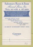 Matchbook Cover - Salvatore Rocco Sons Funeral Home Everett MA 40 Strike