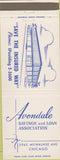 Matchbook Cover - Avondale Savings Bank Chicago IL 30 Strike