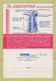 Matchbook Cover - American Burial Vault Company Belmont MA 40 Strike