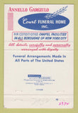 Matchbook Cover - Annello Gargiulo Court Funeral Home Brooklyn NY 40 Strike
