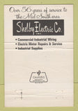 Matchbook Cover - Shelby Electric Memphis TN 40 Strike