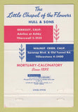Matchbook Cover Little Chapel Flowers Berkeley Walnut Creek CA funeral 40 Strike