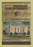 Matchbook Cover - Commerical Bank of Kendall Miami FL 40 Strike