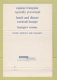 Matchbook Cover - Restaurant Le Provencal Washington DC 40 Strike