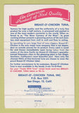 Matchbook Cover - Breast O Chicken Tuna San Diego CA 40 Strike