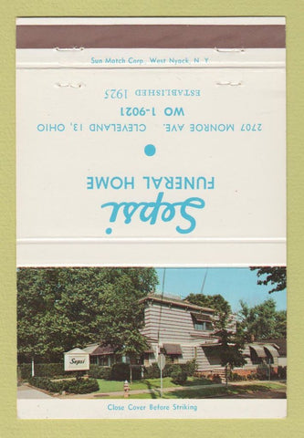 Matchbook Cover - Sepsi Funeral Home Cleveland OH 40 Strike