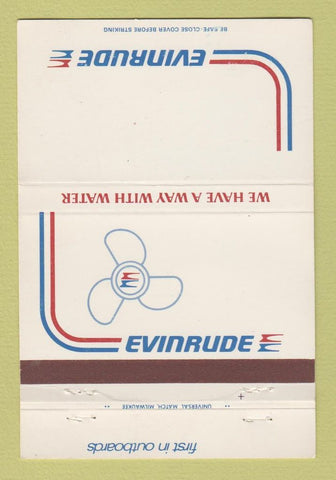Matchbook Cover - Evinrude Boat Motors 40 Strike