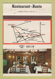 Matchbook Cover - Restaurant Janin Luexembourg 40 Strike
