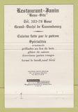 Matchbook Cover - Restaurant Janin Luexembourg 40 Strike