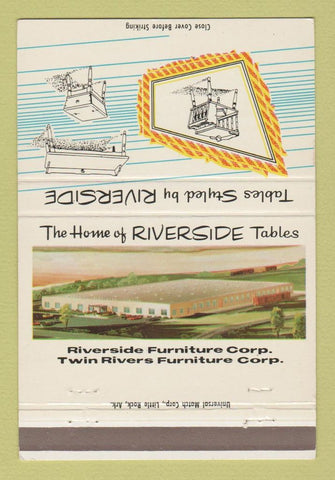 Matchbook Cover - Riverside Furniture Corporation Fort Smith AR 40 Strike