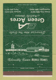 Matchbook Cover - Green Acres Mobile Homes Trailers Union City TN? 40 Strike
