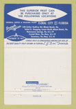 Matchbook Cover - Ferris Groves Citrus Fruit Floral City FL 40 Strike