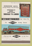 Matchbook Cover - Henry Stevens Trucking Flint MI 40 Strike