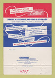 Matchbook Cover - Henry Stevens Trucking Flint MI 40 Strike