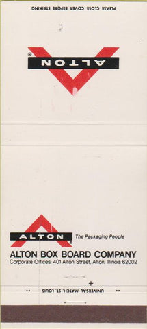 Matchbook Cover - Alton Box Board Company Alton IL 30 Strike