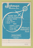 Matchbook Cover - Johnson Machine Auto Parts Rapid City SD 40 Strike