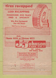 Matchbook Cover - Johnnie Johnson Tire Company Fort Worth TX 40 Strike