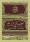 Matchbook Cover - Neil De Vaughn's Restaurant Monterey CA 40 Strike
