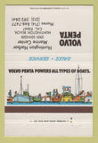 Matchbook Cover - Volvo Penta Boat Motors Huntington Beach CA 40 Strike