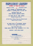 Matchbook Cover - Maplecrest Laundry New York City? 40 Strike