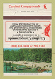 Matchbook Cover - Cardinal Camp Grounds Everett WA camping 40 Strike