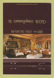 Matchbook Cover - China Garden Chinese Restaurant Antwerp Belgium 40 Strike