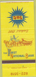 Matchbook Cover - First National Bank no town  30 Strike