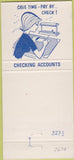 Matchbook Cover - First National Bank no town  30 Strike