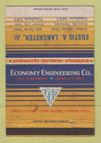 Matchbook Cover Economy Engineering Eustis Lancaster Knoxville TN WEAR 40 Strike