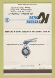 Matchbook Cover - Keystone Valve Lee Bendall Birmingham AL 40 Strike