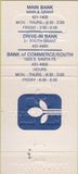 Matchbook Cover - Bank of Commerce Chanute KS 30 Strike