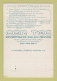 Matchbook Cover - Cor Tee Clad Tuff Foam Panels Cincinnati OH 40 Strike
