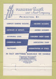 Matchbook Cover - Farmers Bank and Trust Princeton KY 40 Strike