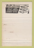 Matchbook Cover - American National Bank Baxter Springs KS WEAR 40 Strike