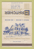 Matchbook Cover - Bratcher Funeral Home Denison TX 40 Strike