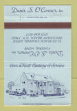 Matchbook Cover - Denis O'Connor Funeral Home Rockaway Beach NY 40 Strike