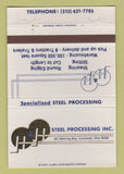 Matchbook Cover - Steel Processing Inc Cincinnati OH 40 Strike